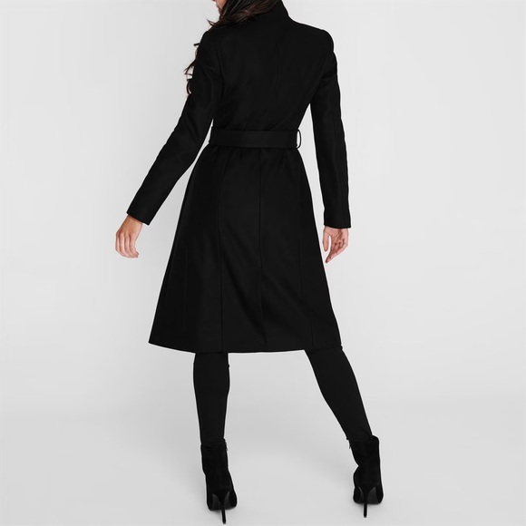 COPY - COPY - Ted Baker black wrap coat in good condition. - Picture 4 of 6